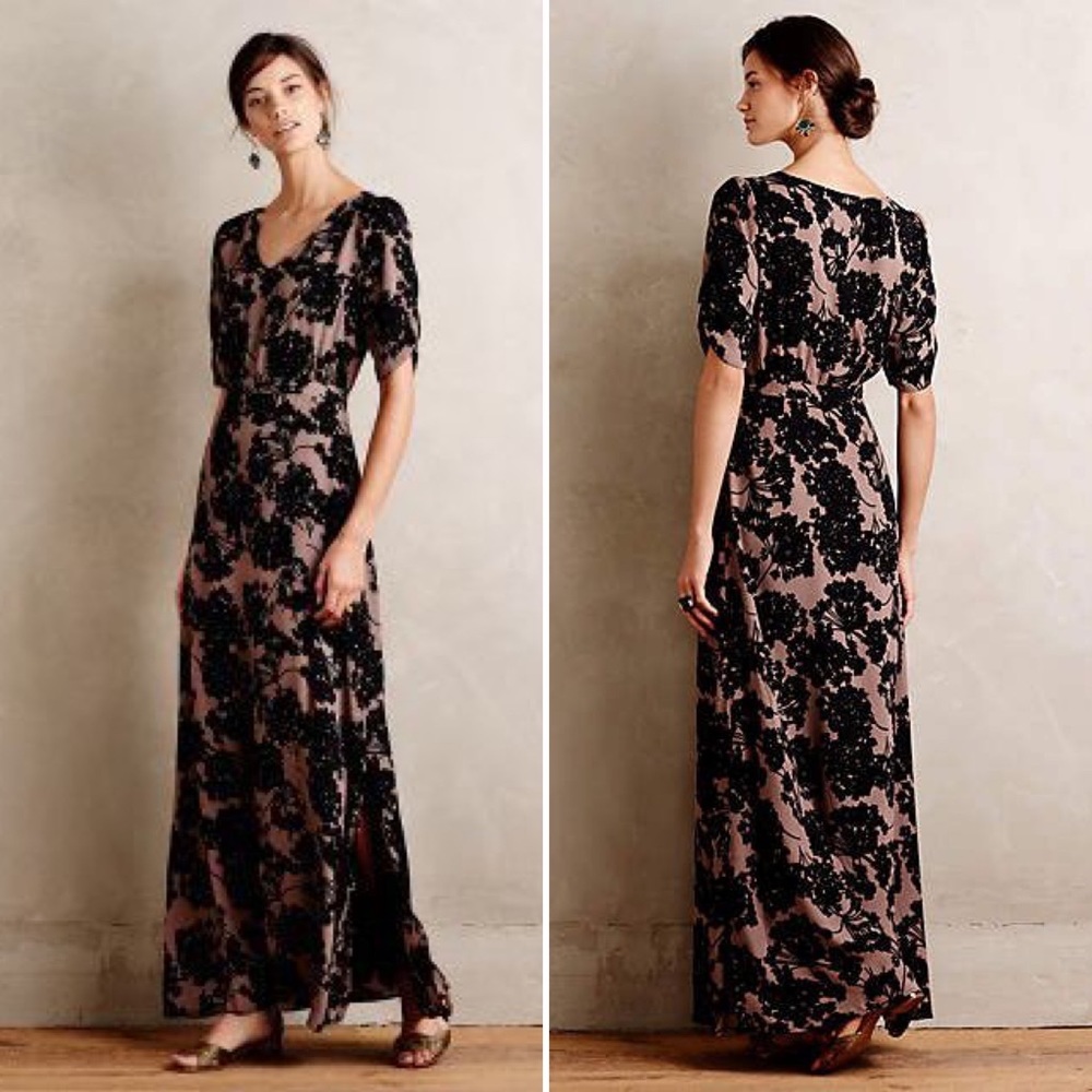 Anthropologie Paper Crown Fleurat Dress Sz 10 Retails $298